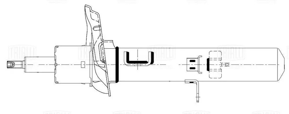 Амортизатор Geely Tugella (19-) 4WD (стойка) пер. прав. (AG 30301) AG 30301 TRIALLI
