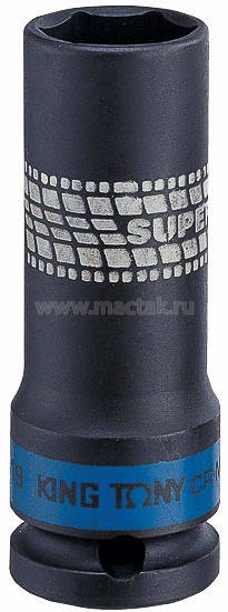 головка торцевая! ударная глубокая 1/2'', 21мм, тонкостенная\ 441521M KING TONY