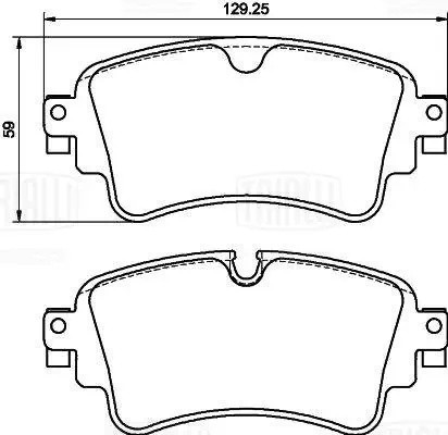Колодки торм. Audi A4 (B9) (17-)/A5 (16-)/Q5 (17-) диск. зад. (керам.) (PF 4349C PF4349CR TRIALLI