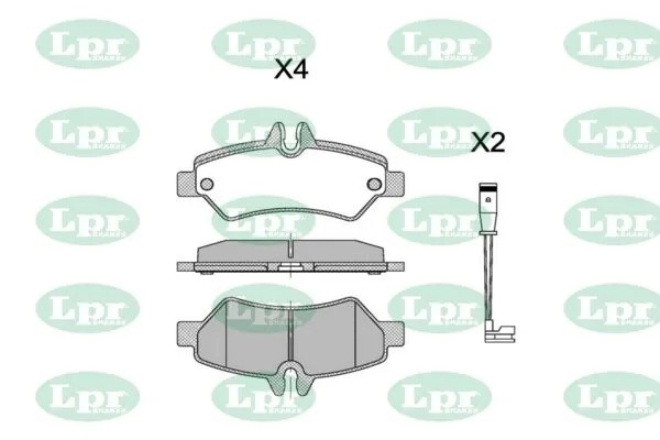 Комплект тормозных колодок 05P1293 05P1293 LPR