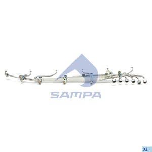 Трубка топливная MAN дв.D2866,D2876 ТНВД комплект (6шт.) SAMPA 020717 SAMPA