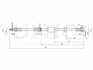 Шланг тормозной MAZDA/VOLVO 3/5/S40 II 03- перед./задн. BRH-10064 UNIO