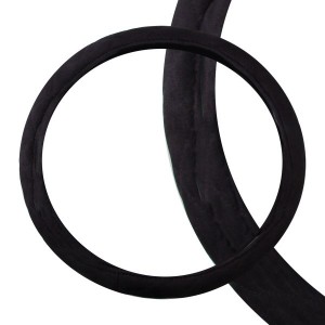 Оплетка руля (XXXXL) 49-51см замша черная SKYWAY S01101055 SKYWAY