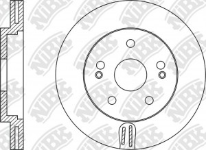 Диск тормозной HYUNDAI Santa Fe (06-) передний (1шт.) NIBK RN1349 NIBK