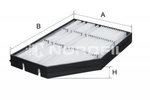 Фильтр салона MB Actros MP4, Arocs, Antos CN1296 NORDFIL