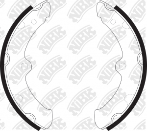 Колодки тормозные TOYOTA Toyoace задние барабанные (4шт.) NIBK FN2297 NIBK
