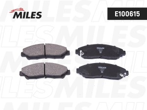 Колодки тормозные передние (Смесь Semi-Metallic) HONDA PILOT 08-/ACURA MDX 06- E E100615 MILES