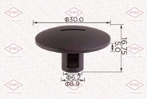 Клипса автомобильная [упаковка 10 штук] RENAULT TJB1054 TJB1054 TATSUMI