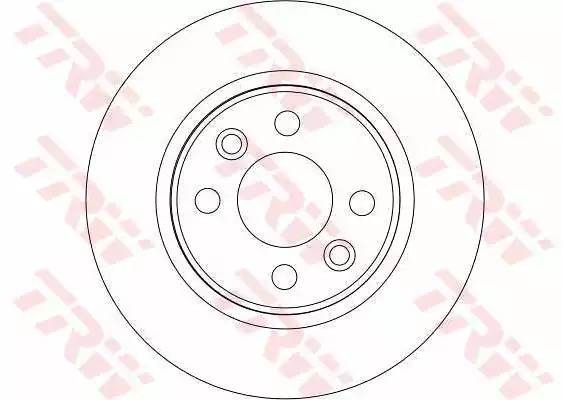 Диск тормозной передний RENAULT LOGAN, SANDERO DF4381 DF4381 TRW