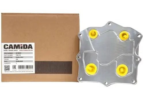 Теплообменник (маслоохладитель) ГАЗЕЛЬ дв. Cummins ISF2.8 5266955, 5318533 129113 CAMIDA