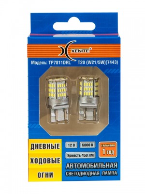 Лампа светодиодная 12V W21/5W W2.5x16q блистер (2шт.) XENITE 1009601 XENITE