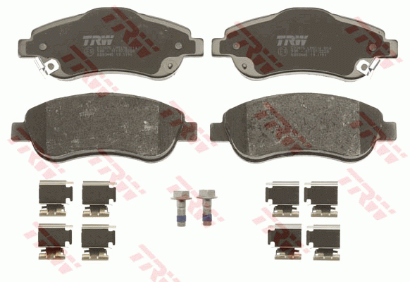 Колодки тормозные HONDA CR-V 3 (2.0/2.2) (07-) (4шт.) TRW GDB3445 TRW