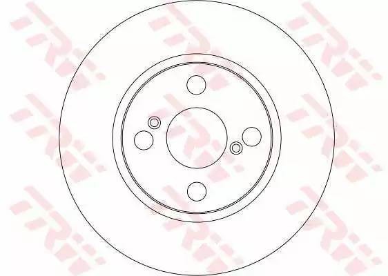 Диск тормозной передний TOYOTA COROLLA (E12) DF4403 DF4403 TRW