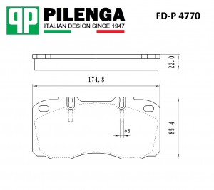 Колодки тормозные дисковые IVECO DAILY FD-P4770 FDP4770 PILENGA