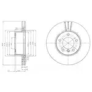 BG3998C диск тормозной передний!\ BMW E90 320/325 1.6i/1.8i/2.0i/2.5xi/2.0d 05> BG3998C DELPHI