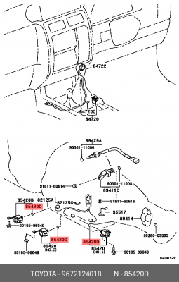 Кольцо уплотнительное 96721-24018 96721-24018 TOYOTA