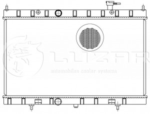 Радиатор охл. для а/м Nissan X-Trail T32 (14-) 2.0/2.5 (LRc 14CM) LRc14CM LRC14CM LUZAR
