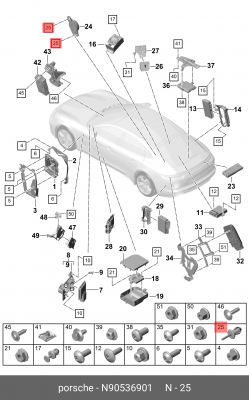 заклепка распорная !\ Audi, VW, Skoda, Seat N 905 369 01 VAG