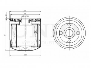 Фильтр масляный FLT-20018 UNIO