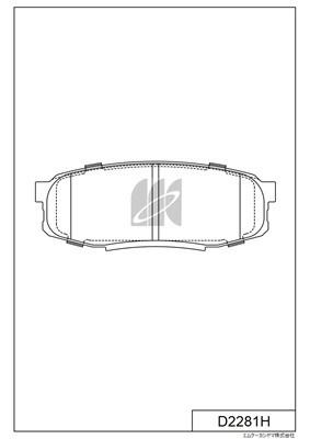 D2281-01 FDB4230 [0446533440] !колодки дисковые з.\ Toyota Land Cruiser 4.7/4.5D D2281H MK KASHIYAMA