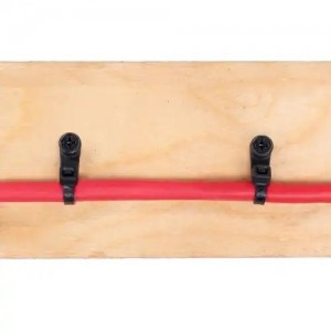 Хомут-стяжка 300х5.0 пластик черный с отверстием под винт (100шт.) FORTISFLEX 90335 FORTISFLEX