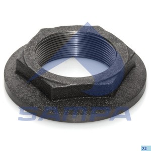 гайка ступицы! корончатая правая M60x2 H=23 SW77 Trailor/SMB 082.015 SAMPA