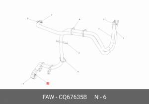 Хомут для шланга 1066 CQ67635B FAW