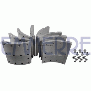 Накладки тормозные 19090/19938 (175 мм) STD Volvo с заклепками AC2137 EMMERRE
