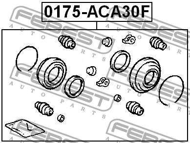 TOYOTA CAMRY V30 (2001-2006) К/КТ НА 2 СУППОРТА 0175-ACA30F FEBEST