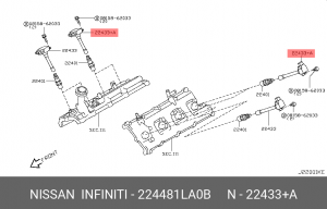 КАТУШКА ЗАЖИГАНИЯКОРОТКАЯ 22448-1LA0B 22448-1LA0B NISSAN
