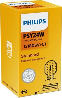 12180SV+C1 ЛАМПА НАКАЛИВАНИЯ PSY24W SV+ 12V 24W PG20/4 PHILIPS 12180SV+C1 PHILIPS