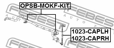 Втулка передн стабилизатора OPEL MOKKA J13 2013- (компл -2 шт) OPSB-MOKF-KIT OPSB-MOKF-KIT FEBEST