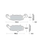 Колодки дисковые MCB682 MCB682 TRW LUCAS