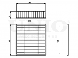 Фильтр воздушный FLT-10116 UNIO