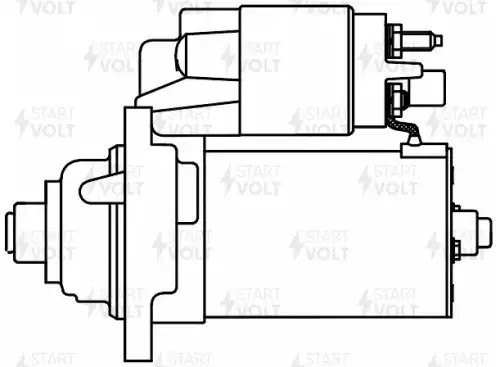 Стартер для а/м VAG Fabia (99-) 1.4i MT 1,2кВт (LSt 1867) LST1867 START VOLT