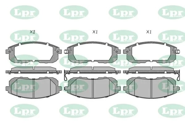 Колодки передние SUZUKI SX4 07- 05P1605 05P1605 LPR