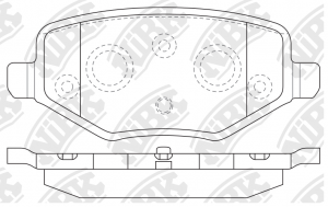 Колодки тормозные дисковые FORD EXPLORER V 11-  PN0698 PN0698 NIBK