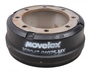 Барабан тормозной JAC N120 (20-) КАМАЗ Компас-12 передний MOVELEX 35B24701075MX MOVELEX