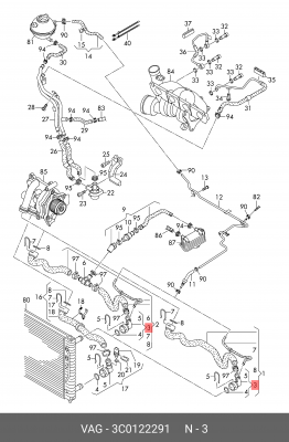 AUDI/ VW/ SKODA/ SEAT 3C0 122 291 VAG