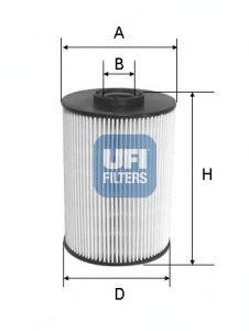 Фильтр топливный FORD Focus 3 (08-11) UFI 2605500 UFI