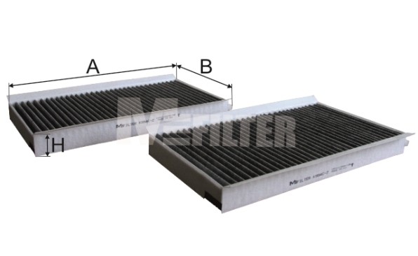 фильтр салона! угольный 2шт.\ BMW E60/E61/E63/E64 04> K994C2 MFILTER AUTOMOTIVE FILTERS