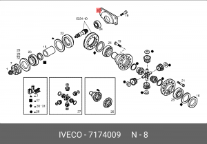 7174009 КРОНШТЕЙН 7174009 IVECO