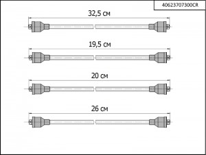 Провода высоковольтные для а/м ГАЗ 406 дв., без наконечников "CARGEN" 40623707300CR CARGEN
