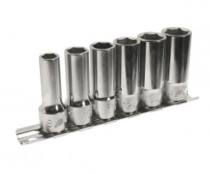 Набор головок торцевых 3/8" 6-ти гранных 08-14мм средней глубины L=46мм 6 предме JTC-H306M JTC TOOLS