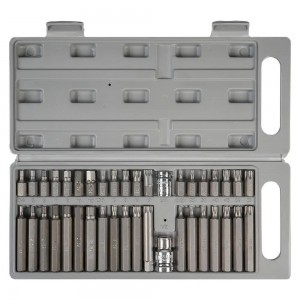 Набор бит вставок TORX, SPLINE, HEX 3/8 30мм и 75мм с держателями бит 1/2 и 3/8  ATB52 AIRLINE