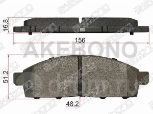 Колодки тормозные дисковые Mitsubishi Pajero Sport AN-767WK AN767WK AKEBONO