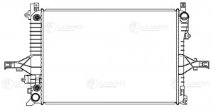 Радиатор VOLVO S60 (00-09) охлаждения двигателя LUZAR LRC 10156 LUZAR