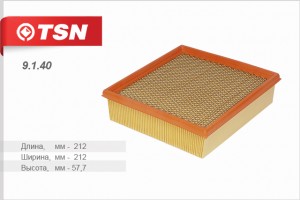 Фильтр воздушный для а/м ВАЗ 2110 (инж.) "TSN" с метал. каркасом 9140 TSN