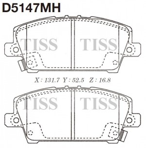 D5147M-01 1205 02 [45022SMGE01] !колодки дисковые п.\ Honda Cavic 1.3-1.8/2.2CDT D5147MH MK KASHIYAMA