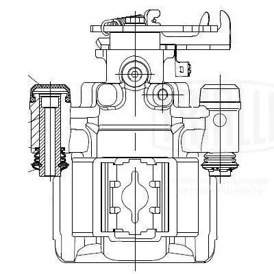 Суппорт торм. Iveco Daily III (99-) зад. лев. d=52мм (CF 162103) CF162103 TRIALLI